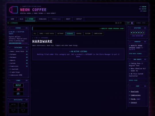 hardware screenshot
