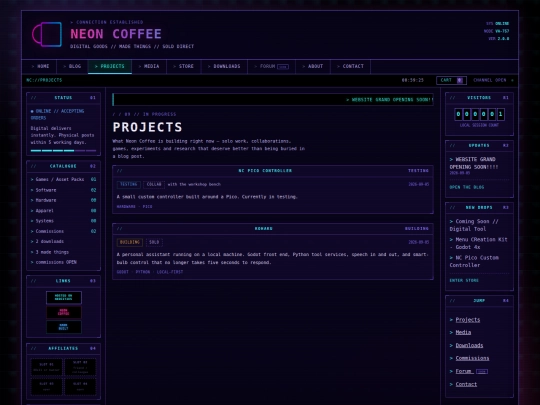 projects screenshot