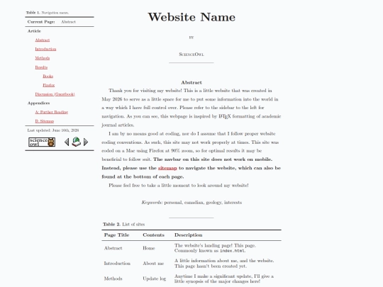 index screenshot