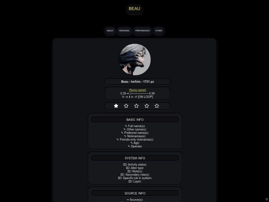 Bios/B/Beau screenshot