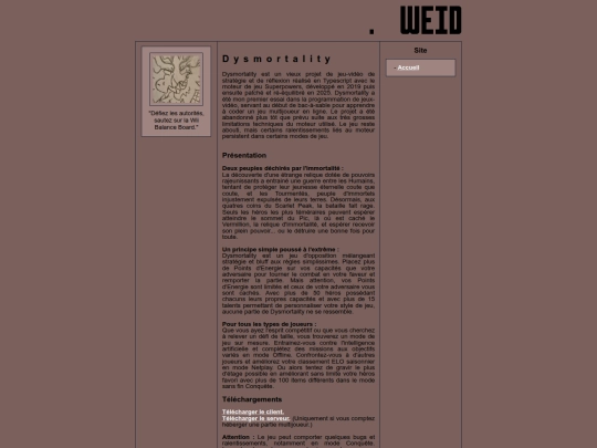 dysmortality screenshot
