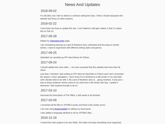 updates screenshot
