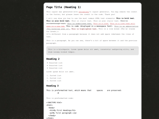 index screenshot