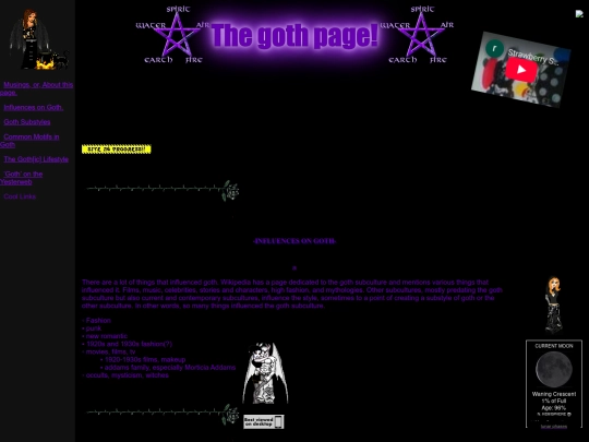 Goth/influences screenshot