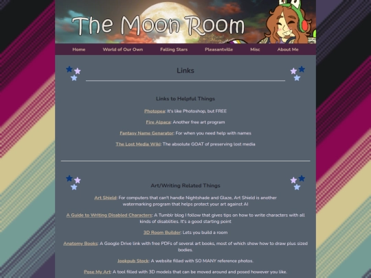 links screenshot
