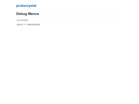 debug screenshot