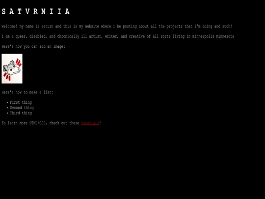 index screenshot