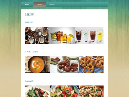 menu screenshot