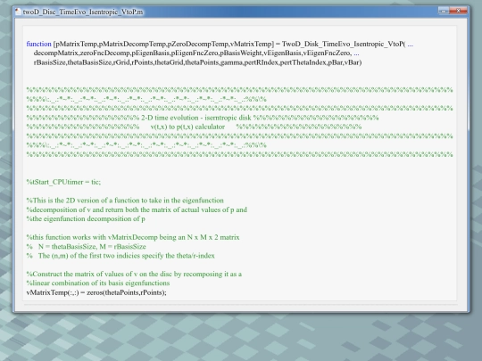 matlab-code/twoD_disc_isentropic/TwoD_Disc_TimeEvo_Isentropic_VtoP screenshot
