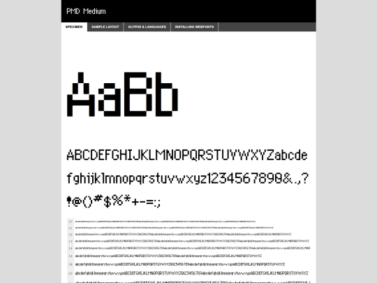 webfontkit-20260204-144147/pmd_1.1-demo screenshot