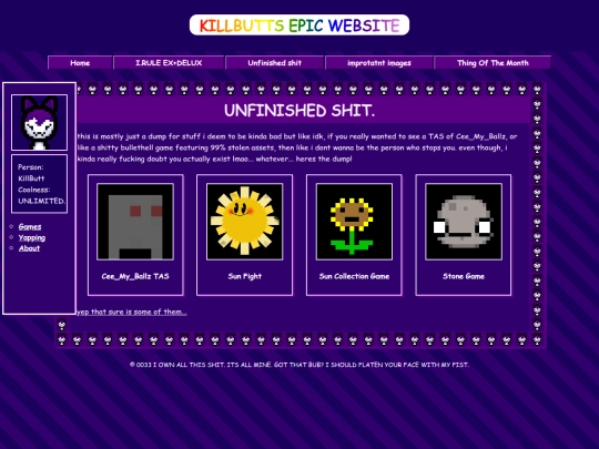 unfinishedshit screenshot