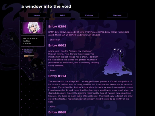 diaries screenshot