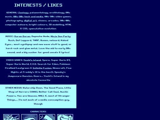 aboutme/interests screenshot