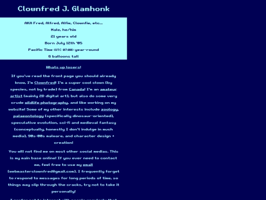 aboutme/intro screenshot
