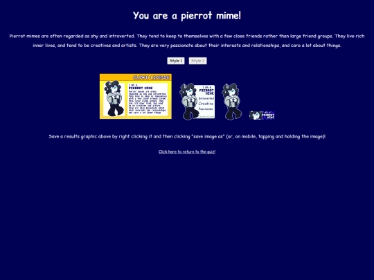 clownquiz/pierrot screenshot