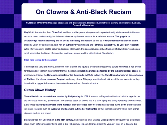 clownsandracism screenshot