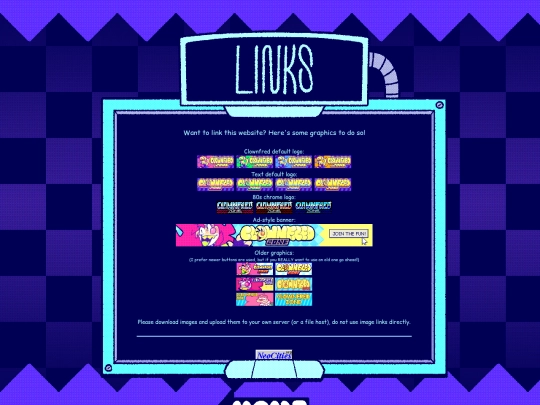 links screenshot