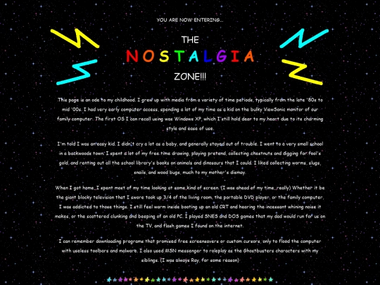 nostalgia screenshot