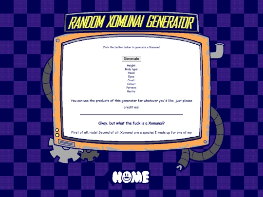 xomunaigenerator screenshot