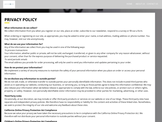 privacy-policy screenshot