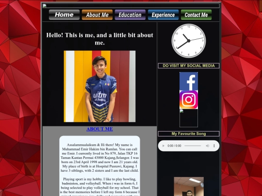aboutme screenshot