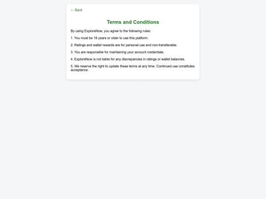 terms screenshot