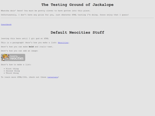 TestingGround screenshot