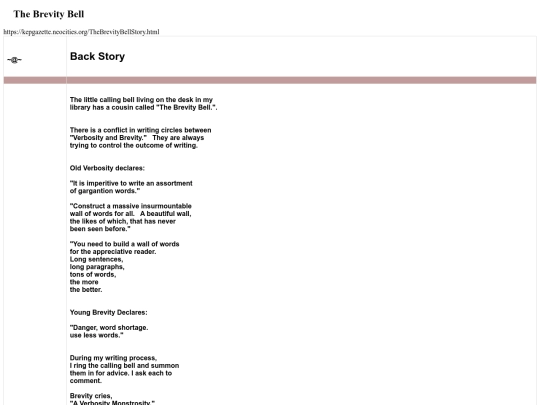 TheBrevityBellStory screenshot