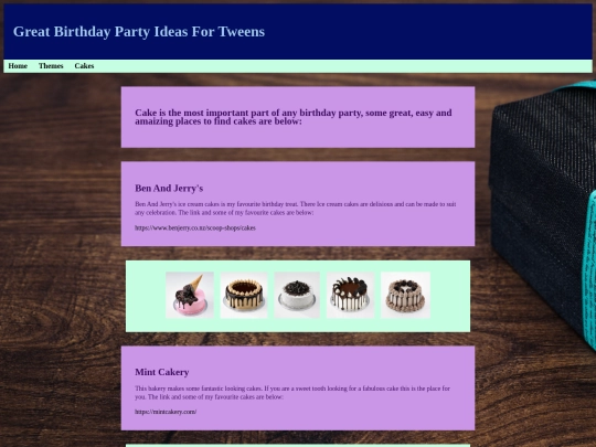 cakes screenshot