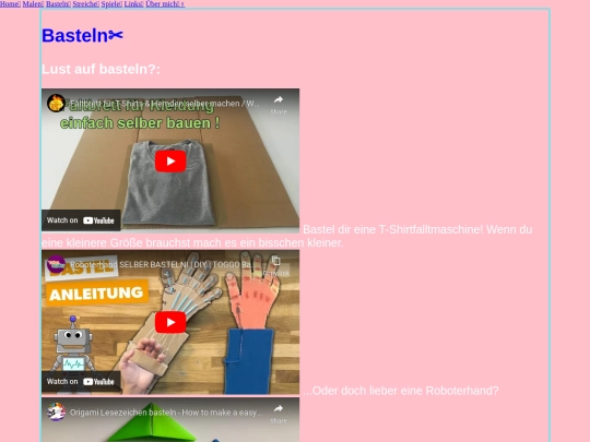 basteln screenshot