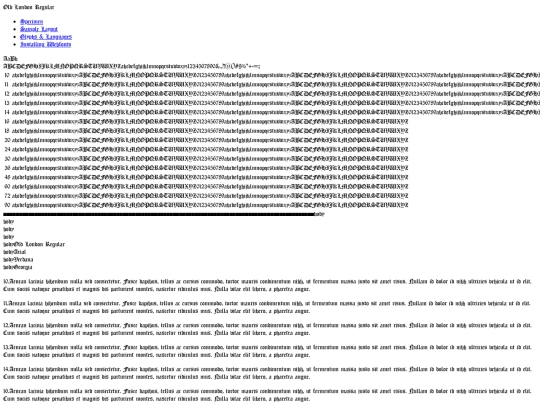 fonts/oldlondon-demo screenshot