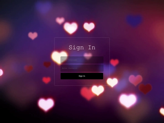 login screenshot