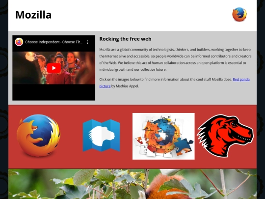 mozillaSplashPage/mozillaSplash screenshot
