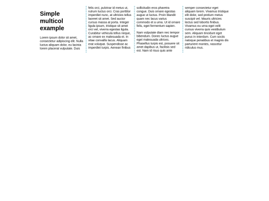 multicolLayout/0-startingPoint screenshot