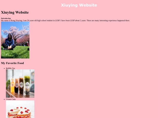 MyWebsite screenshot