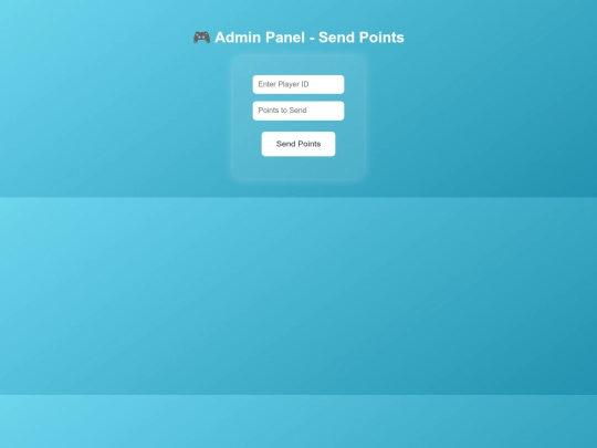 Admin screenshot