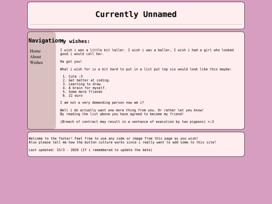 Pages/wish screenshot