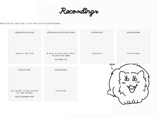 performances screenshot