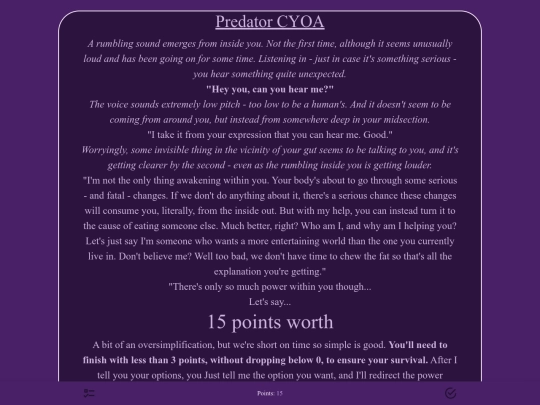 CYOAs/4chanvore screenshot