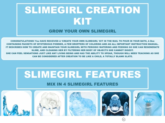 CYOAs/slimegirlkit screenshot