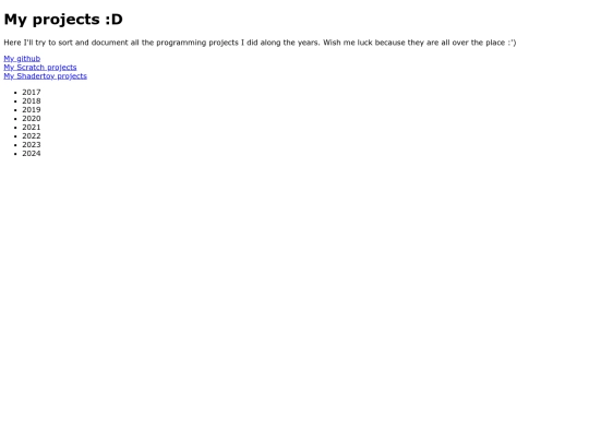 projects screenshot