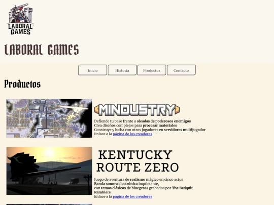 LABORAL_GAMES/productos screenshot