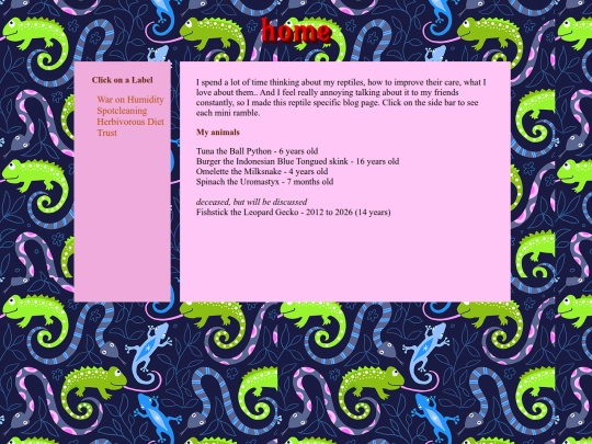 reptileblog screenshot