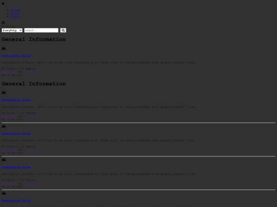 forums screenshot