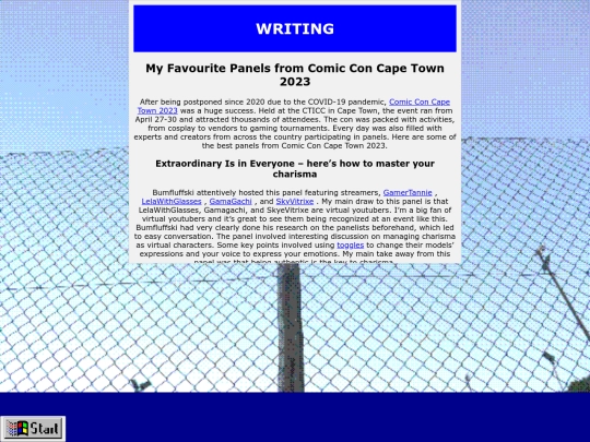 writingcomiccon screenshot