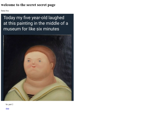 secretsecretpage screenshot