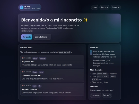 index screenshot