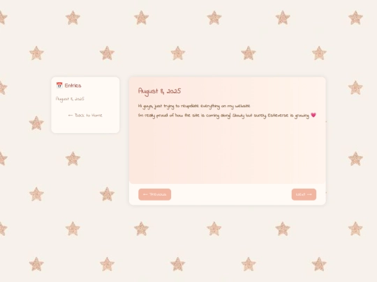diary screenshot