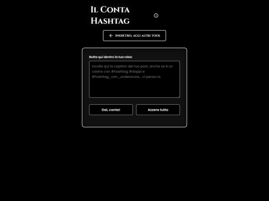 tools/conta-hashtag-togli-i-doppioni screenshot