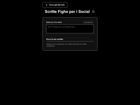 tools/scritte-strane-per-i-social screenshot